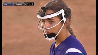 LLWS Softball 2019 Semifinal  Italy vs Louisiana [upl. by Flynn]