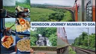 MANDOVI EXPRESS  MOST FOODIE TRAIN OF INDIA  MONSOON JOURNEY ON KONKAN RAILWAYS🌿🚂 [upl. by Allehc507]