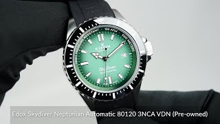 Edox Skydiver Neptunian Automatic 80120 3NCA VDN Preowned [upl. by Hough]