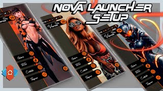 🔥PERSONALIZACIÓN NOVA LAUNCHER SETUP 2024  ¡Cómo transformar tu celular Android ELEGANTE Tema PRO [upl. by Ziwot916]