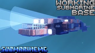 Working Submarine Base in Minecraft [upl. by Erme]