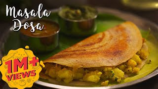 Masala Dosa  Dosa Batter Recipe  Potato Curry  Breakfast Recipes [upl. by Hewet]