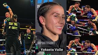 Yokasta Valle gané y quiero la revancha entrevista post pelea 🥊  Seniesa Estrada vs Yokasta Valle [upl. by Ayela]