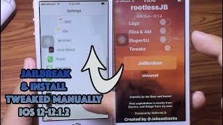 How to Jailbreak amp Install Tweaks Manually On iOS 121212 No Computer [upl. by Nilra629]