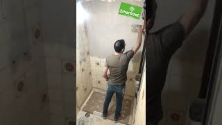 🔥 Transformación de Baño Antiguo y Anticuado Aplicación de Microcemento sobre Azulejos reforma [upl. by Airottiv]