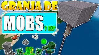 ✅GRANJA de MOBS y EXPERIENCIA  MINECRAFT Bedrock 121 [upl. by Aehsal]