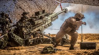 Horrifying US marines And Thai Soldiers Firing BRoll artillery [upl. by Eilrebmik]