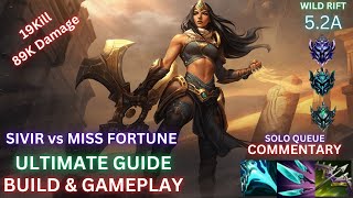 Wild Rift Sivir Guide  How to Dominate  Build Runes Gameplay [upl. by Ynaffital819]