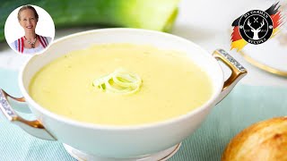 How to make creamy LEEK SOUP ✪ MyGermanRecipes [upl. by Aicilav]