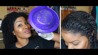 How To Dye Natural Hair Jet BlackPart 1 PiecesofNika [upl. by Ayal]