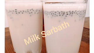 Milk sarbath recipe  nannari milk sarbathiftar special malayalam recipepathus vlog [upl. by Keynes]