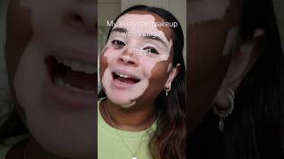 Part 1 ♥️ vitiligo makeup makeuptutorial beautymakeup tutorial beauty beautymakeup [upl. by Aiekram]