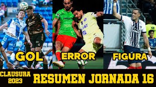 RESUMEN JORNADA 17 CLAUSURA 2023  ACCIÓN JORNADA 17 GOL ERROR Y FIGURA CLAUSURA 2023 LIGA MX [upl. by Verda]