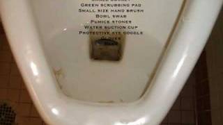 How to remove heavy duty hardwater stains in the toilet Video [upl. by Delwyn]