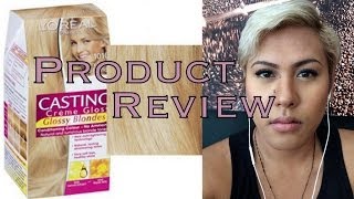 Product Review Loreal Paris Casting Creme Gloss 1010 Very Light Iced Blonde [upl. by Baum]