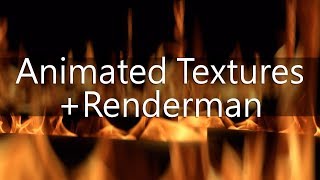 Animated Textures  Renderman [upl. by Tarrsus404]