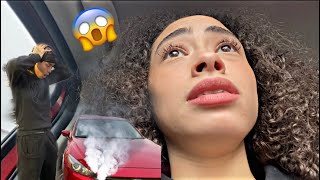 MY GIRLFRIEND HIT MY CAR 😰 CAUGHT ON CAMERA [upl. by Rovit]