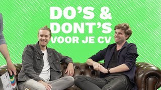 Sollicitatietips  Tips voor je cv  Dos amp Donts [upl. by Sophronia]