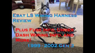 Ebay LS Swap harness overview with fuse ID under dash wiring ID and how to make this harness work [upl. by Ger883]