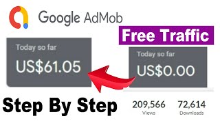 EARN MONEY 🤑 with Google Admob ads 2023 100 a Day  Free Traffic for Game Downloads amp Install [upl. by Der]