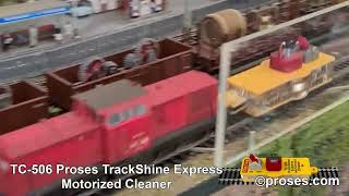 TC506 PROSES TrackShine Express Motorized Track Cleaning [upl. by Tsuda]