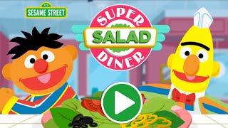 SESAME STREET  SUPER SALAD DINER 🥗 PBS KIDS Game mini explorers zone [upl. by Anhcar]