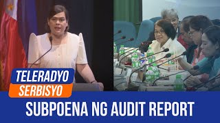 House panel to subpoena audit reports on OVP DepEd confidential funds  Balitapatan14 August 2024 [upl. by Harris]