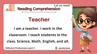 GRADE 13 Reading Comprehension Practice I PART 3 Different Professions I with Teacher Jake [upl. by Aerdma]