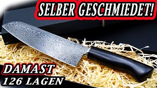 So sieht echtes Handwerk aus Damastmesser selber schmieden [upl. by Carissa651]