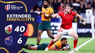 Wales dominate Wallabies  Wales v Australia  Rugby World Cup 2023  Extended Highlights [upl. by Nahrut635]