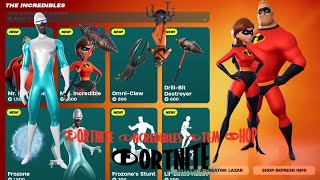 NEW INCREDIBLES FORTNITE ITEM SHOP [upl. by Huttan]