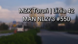 MZK Toruń • Linia 42 • MAN NL273 550 [upl. by Sherman]