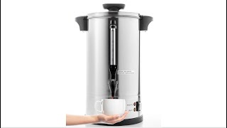 SYBO Commercial Grade Stainless Steel Percolate Coffee Maker Hot Water Urn for Catering [upl. by Madelyn]