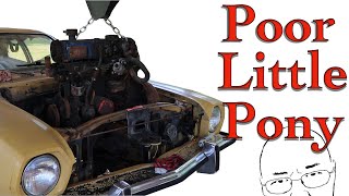 Pinto Engine and Transmission Removal [upl. by Lauzon]