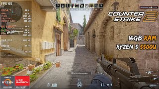 Counter Strike 2  RYZEN 5 5500U  16GB RAM  VEGA 7  Benchmark [upl. by Niccolo]