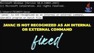 Fix Javac Is Not Recognized As An Internal Or External Command In Windows 10 11 [upl. by Torp31]