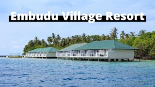 Embudu Village Resort  Budget water villas Maldives  Maldives on a budget [upl. by Anaugal]