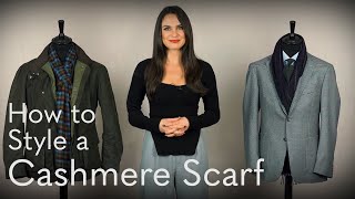 How to Style a Cashmere Scarf [upl. by Annaicul]