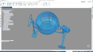 SOLID EDGE 2019  CONCRETE MIXER  ASSEMBLY [upl. by Letta308]