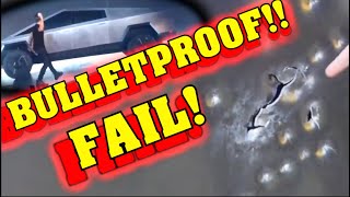 Bulletproof Cybertruck BUSTED and SpaceX Rocket Roadster [upl. by Eimmak]