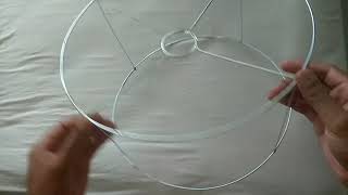 Tutorial Cúpula de Luminária  Modelo 2  usando arame e barbante luminaria DIY [upl. by Ainaj]