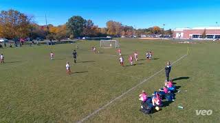 ARIANA shoot  pass and dribble VS 2 years older girls CHICAGO INTER 2015 RED IWSL Div A  2015 G [upl. by Bonucci]