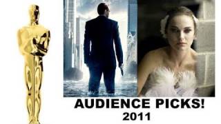 Oscars 2011 Audience Picks Inception Natalie Portman Christian Bale [upl. by Shriver56]