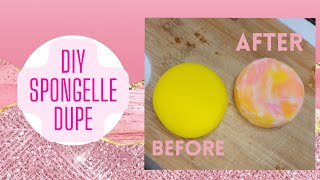 DIY Spongelle Dupe Melt amp Pour Soap Infused Sponge [upl. by Eissej]