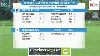 Mooroolbark 1st XI v Canterbury 1st XI [upl. by Columba611]