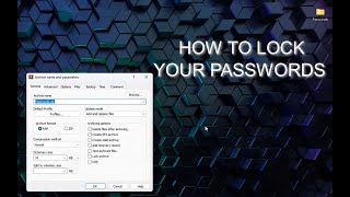 HOW TO ZIP LOCK PASSWORDS [upl. by Gnehs]