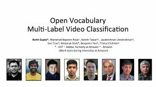 ECCV 2024 Presentation  Open Vocabulary MultiLabel Video Classification  15min [upl. by Sorrows658]