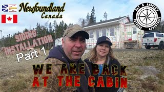 Cabin siding installation part 1 [upl. by Esinrahc636]