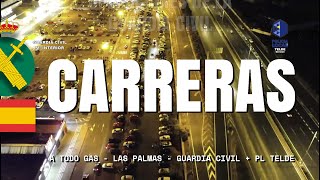 Actuación contra las carreras ilegales de coches en una macro operación policial en Gran Canaria [upl. by Aronow581]