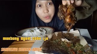 MUKBANG AYAM KAMPUNG CABE IJO [upl. by Jaenicke]